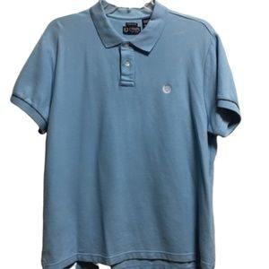 Chaps Golf Shirt Light Blue Size X-Large
